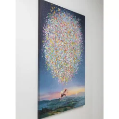 KARE Design Bilder-Leinwandbild Flying Elephant At Night 120X160Cm