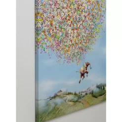 KARE Design Bilder-Leinwandbild Flying Elephant In Day 80X100Cm