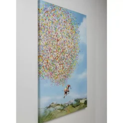 KARE Design Bilder-Leinwandbild Flying Elephant In Day 80X100Cm