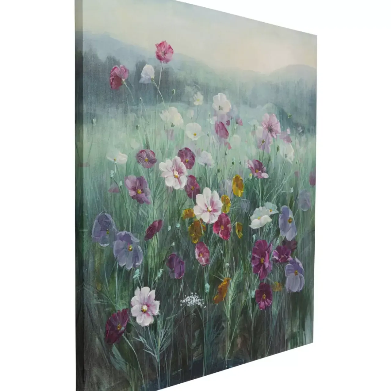 KARE Design Bilder-Leinwandbild Pastell Flowers 120X120Cm
