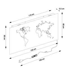 KARE Design Leuchtobjekte-Leuchtdekoration Map Led