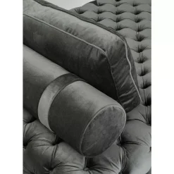 KARE Design Sofas & Couches-Liege Bottone Velvet Grau