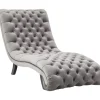 KARE Design Sofas & Couches-Liege Desire Velvet Silbergrau