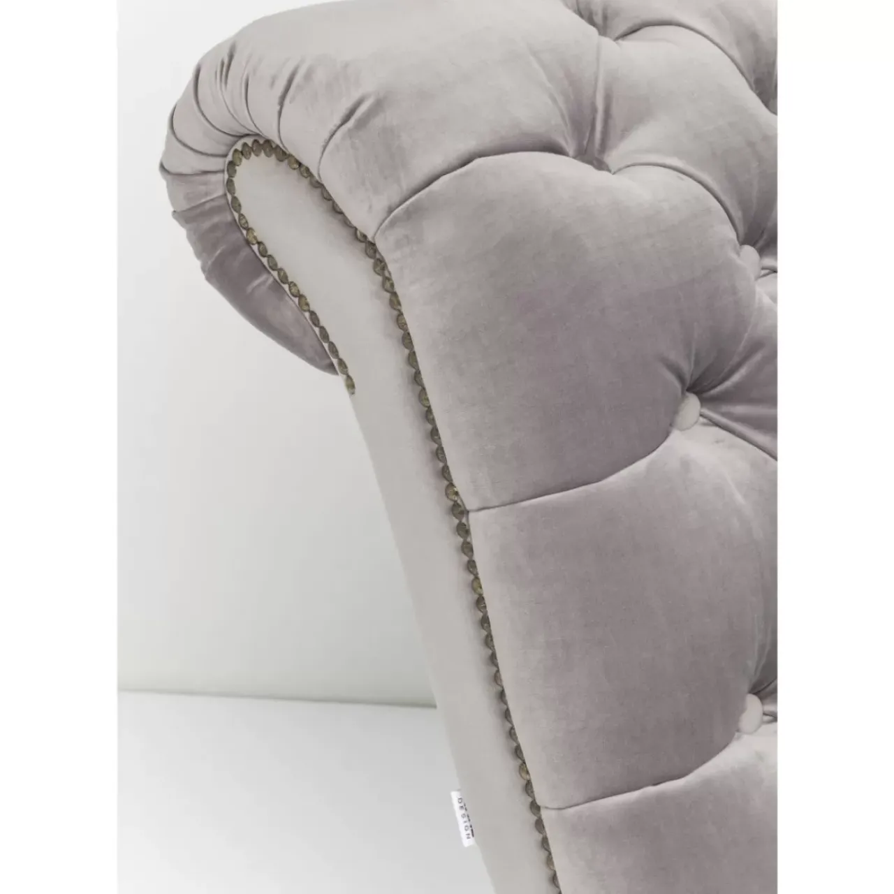 KARE Design Sofas & Couches-Liege Desire Velvet Silbergrau