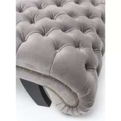KARE Design Sofas & Couches-Liege Desire Velvet Silbergrau