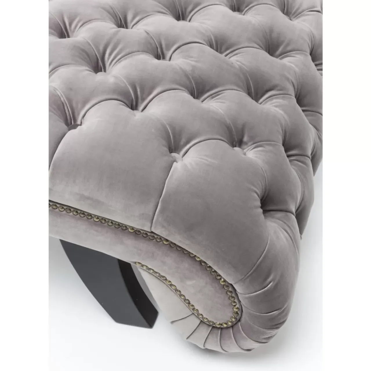 KARE Design Sofas & Couches-Liege Desire Velvet Silbergrau