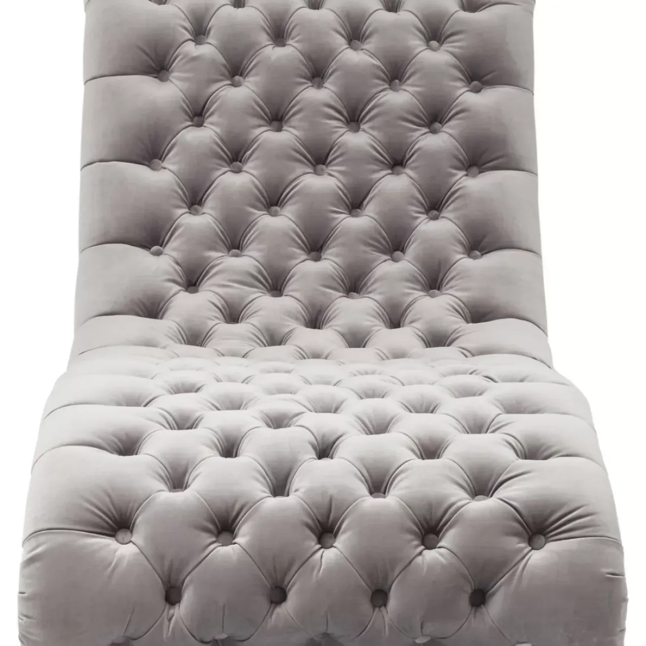 KARE Design Sofas & Couches-Liege Desire Velvet Silbergrau