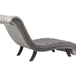 KARE Design Sofas & Couches-Liege Desire Velvet Silbergrau