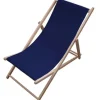 KARE Design Outdoormöbel-Liegestuhl Easy Summer Dunkelblau