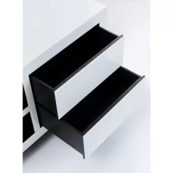 KARE Design Kommoden & Sideboards-Lowboard Luxury Push Weiss 140X50Cm