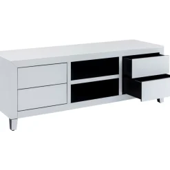 KARE Design Kommoden & Sideboards-Lowboard Luxury Push Weiss 140X50Cm