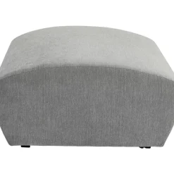 KARE Design Sofas & Couches-Lucca Hocker Grau 76Cm