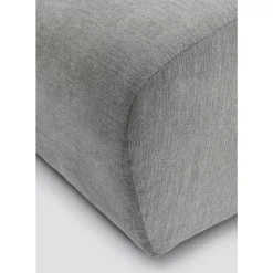 KARE Design Sofas & Couches-Lucca Hocker Grau 76Cm