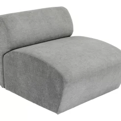 KARE Design Sofas & Couches-Lucca Mittelement Grau 76Cm
