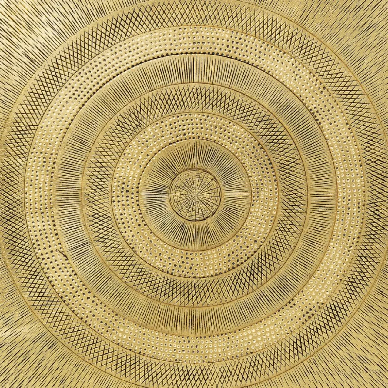 KARE Design Bilder-Objektbild Art Circle Gold 120X120Cm