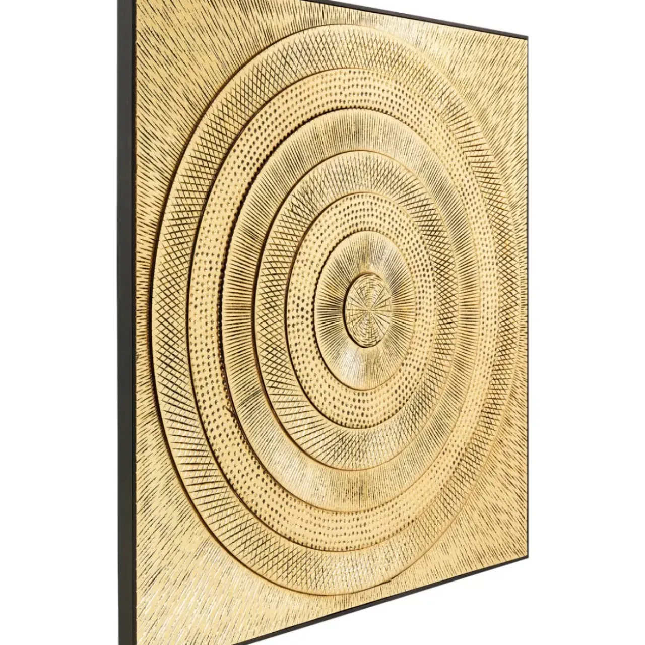 KARE Design Bilder-Objektbild Art Circle Gold 120X120Cm