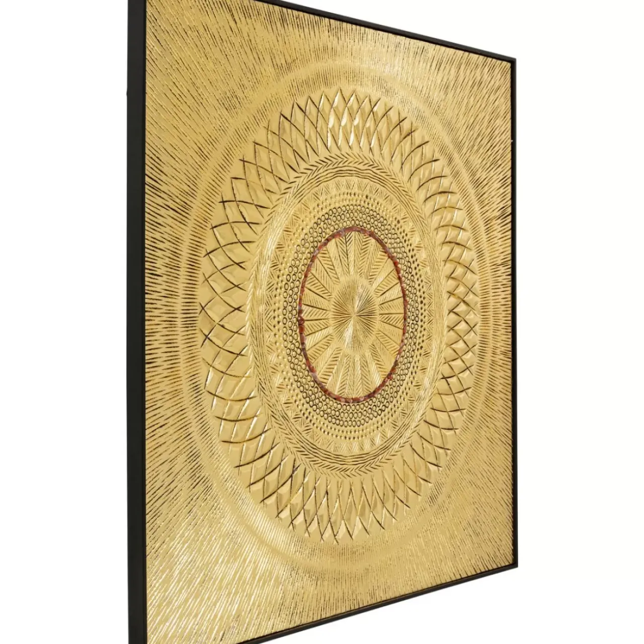 KARE Design Bilder-Objektbild Art Geometric Circle Gold 120X120Cm