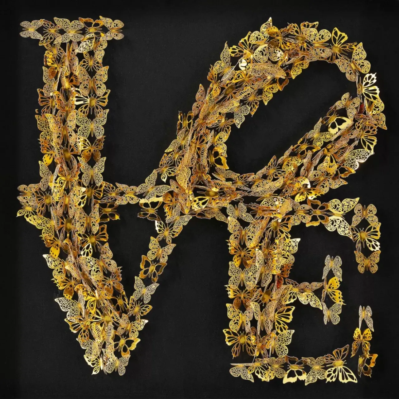 KARE Design Bilder-Objektbild Love Butterfly 90X90Cm