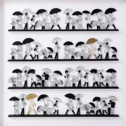 KARE Design Bilder-Objektbild Singing In The Rain 90X90Cm