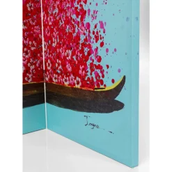 KARE Design Paravents-Paravent Boat Vs Flower Girl 120X180Cm