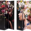 KARE Design Paravents-Paravent Flowery Shoulder Vs Bunch Flowers 120X180