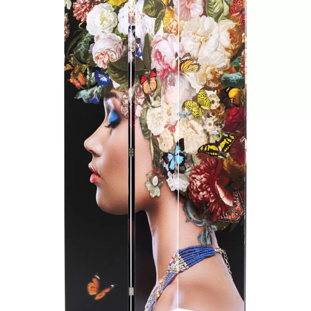 KARE Design Paravents-Paravent Flowery Shoulder Vs Bunch Flowers 120X180