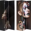 KARE Design Paravents-Paravent Royal Headdress Vs Snake Girl 120X180Cm