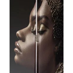 KARE Design Paravents-Paravent Royal Headdress Vs Snake Girl 120X180Cm