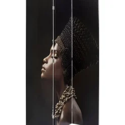 KARE Design Paravents-Paravent Royal Headdress Vs Snake Girl 120X180Cm