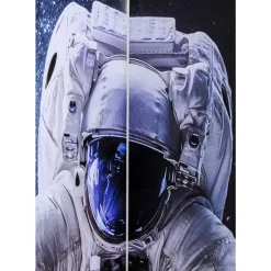 KARE Design Paravents-Paravent Triptychon Man Vs Oldtimer 120X180Cm