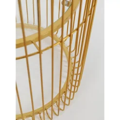 KARE Design Aufbewahrung & Ordnung-Pflanzenstander Wire Gold 44Cm