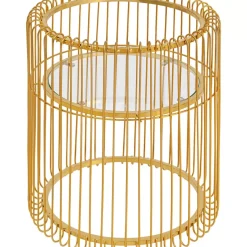KARE Design Aufbewahrung & Ordnung-Pflanzenstander Wire Gold 44Cm