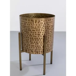 KARE Design Aufbewahrung & Ordnung-Pflanztopf Mynah Gold 42Cm