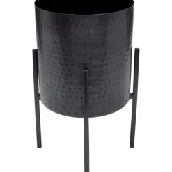 KARE Design Aufbewahrung & Ordnung-Pflanztopf Mynah Schwarz 42Cm