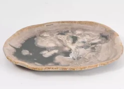 KARE Design Geschirr & Tischaccessoires-Platte Elfenbos Versteinertes Holz