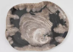 KARE Design Geschirr & Tischaccessoires-Platte Nachtwoud Versteinertes Holz