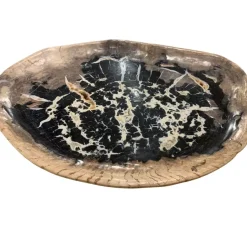 KARE Design Geschirr & Tischaccessoires-Platte Windmolen Versteinertes Holz