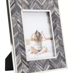 KARE Design Deko & Geschenkartikel-Rahmen Chevron Grau 13X18