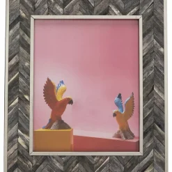 KARE Design Deko & Geschenkartikel-Rahmen Chevron Grau 20X25