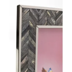 KARE Design Deko & Geschenkartikel-Rahmen Chevron Grau 20X25