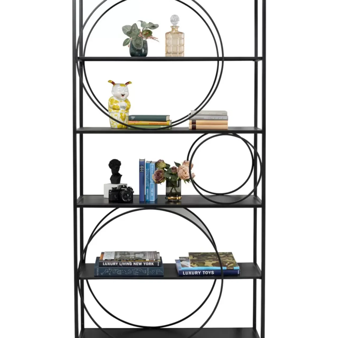 KARE Design Regale-Regal Circle Schwarz 100X200Cm