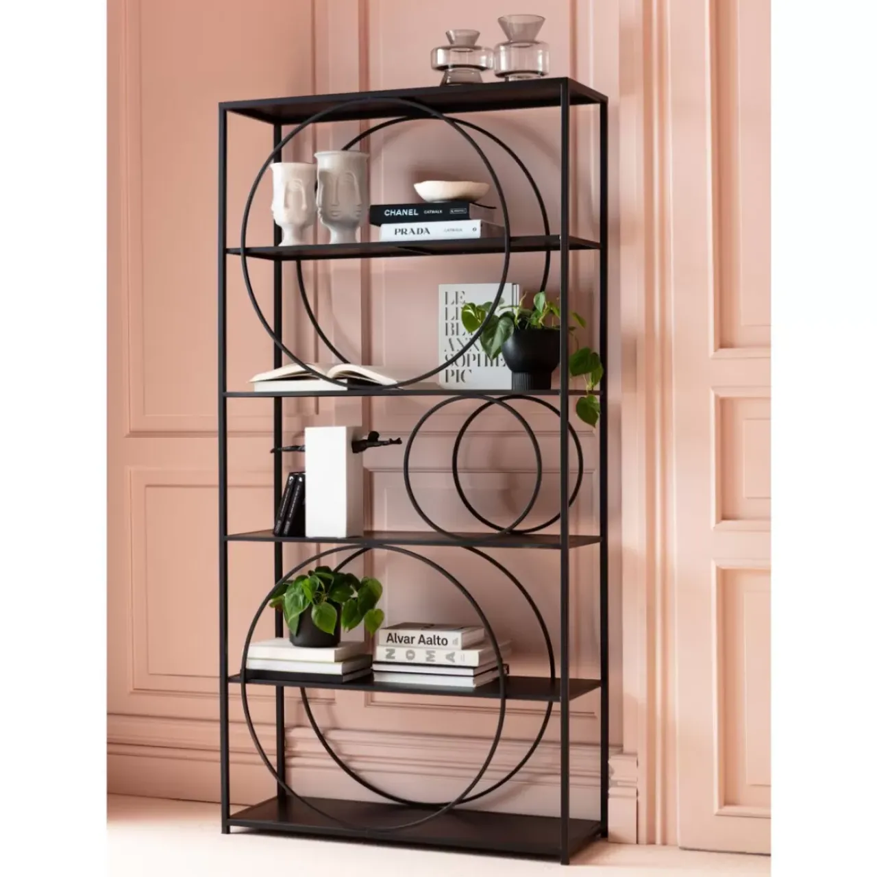 KARE Design Regale-Regal Circle Schwarz 100X200Cm