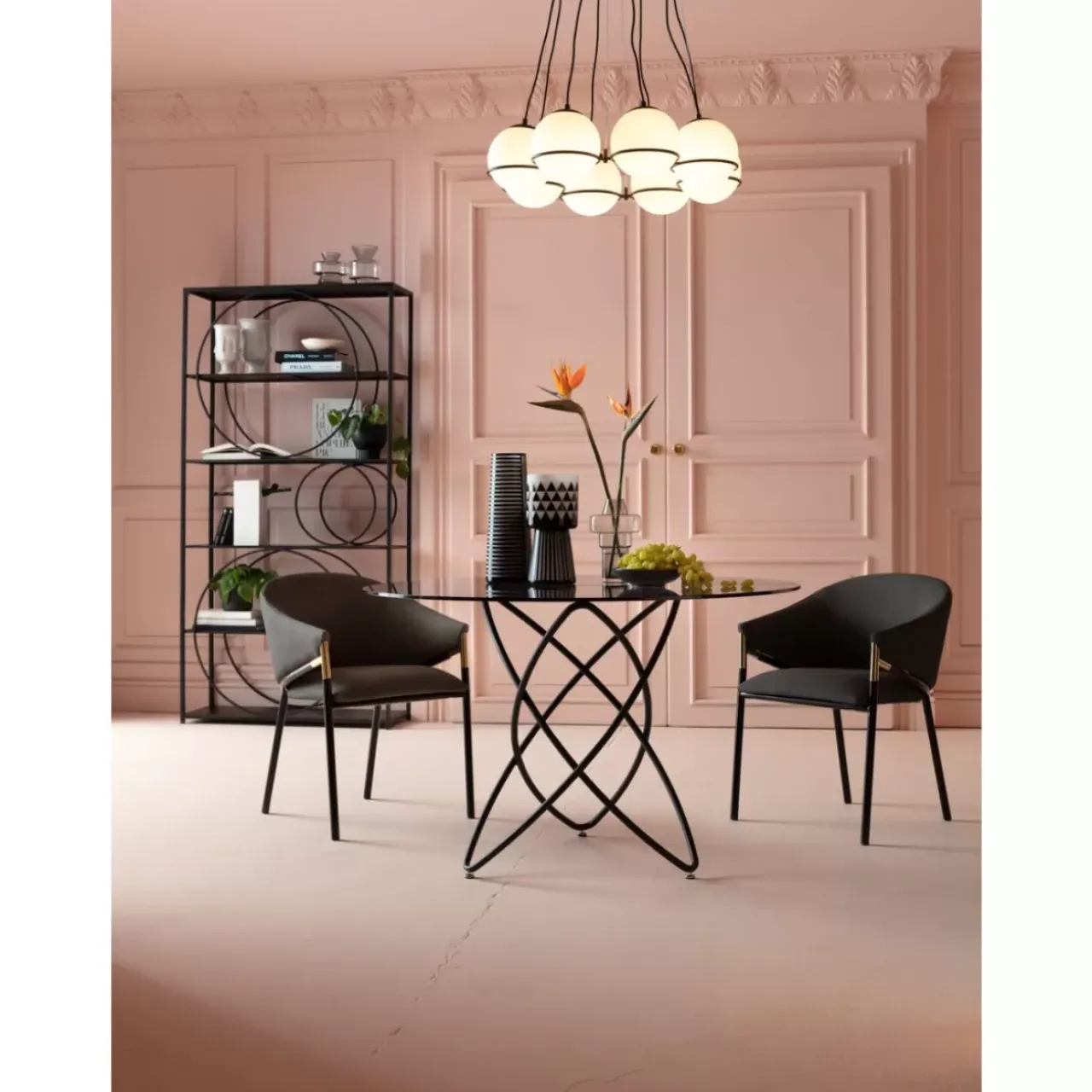 KARE Design Regale-Regal Circle Schwarz 100X200Cm