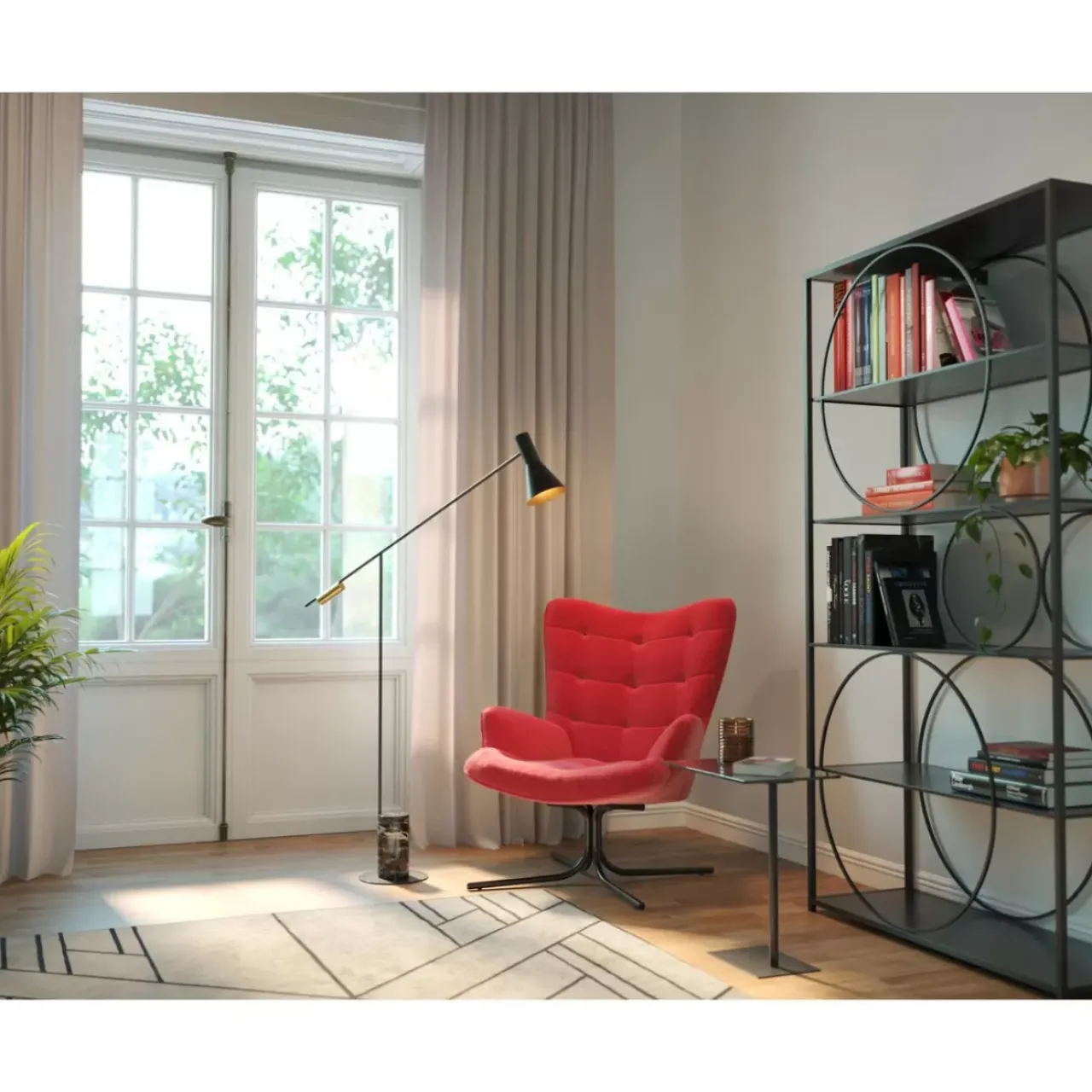 KARE Design Regale-Regal Circle Schwarz 100X200Cm