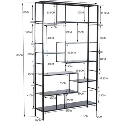 KARE Design Regale-Regal Loft Schwarz 195X115