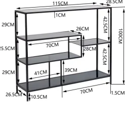 KARE Design Regale-Regal Loft Schwarz 100X115