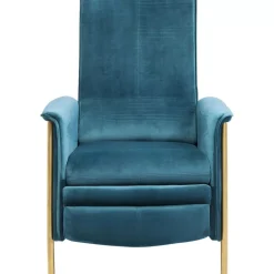 KARE Design Sessel-Relaxsessel Lazy Velvet Blau