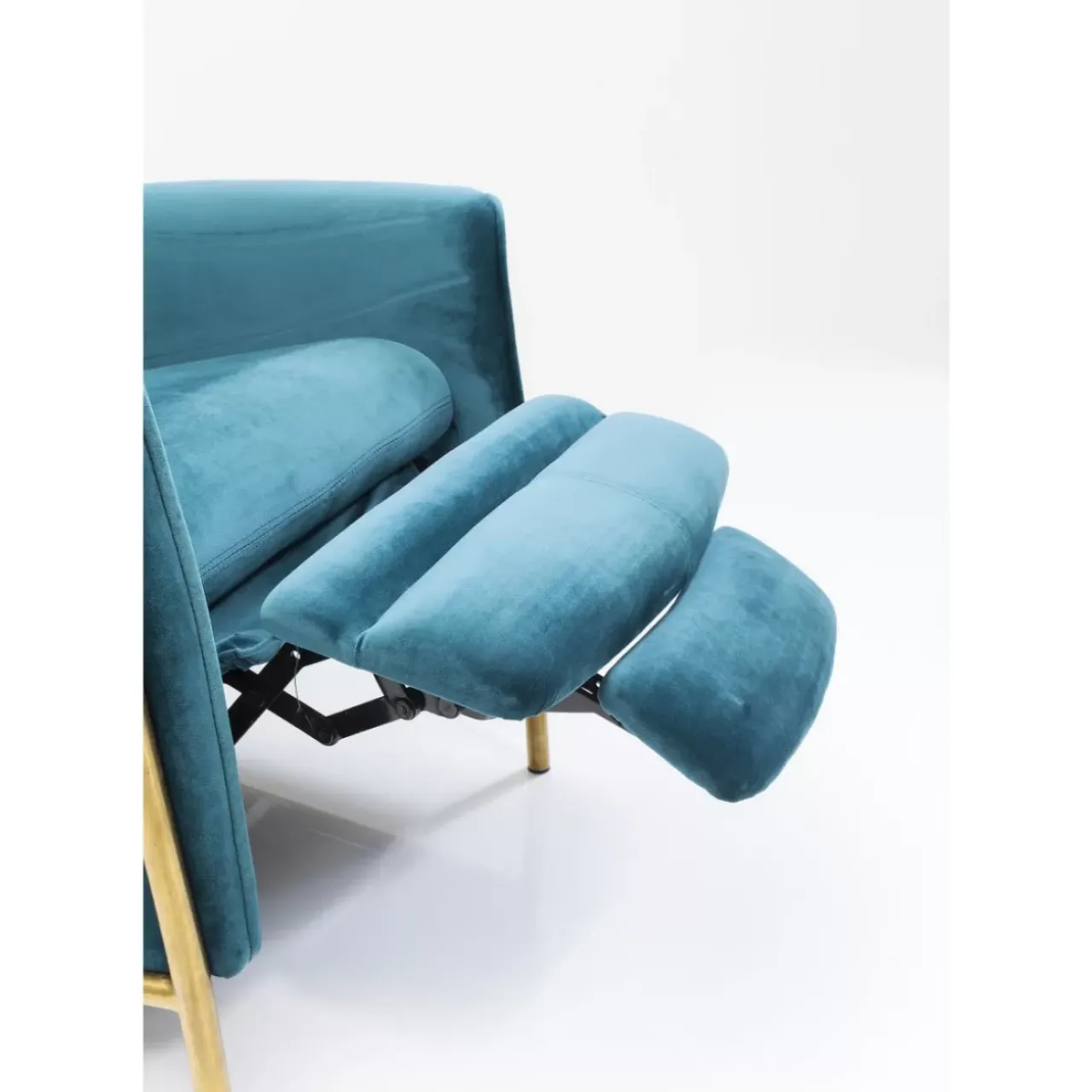 KARE Design Sessel-Relaxsessel Lazy Velvet Blau