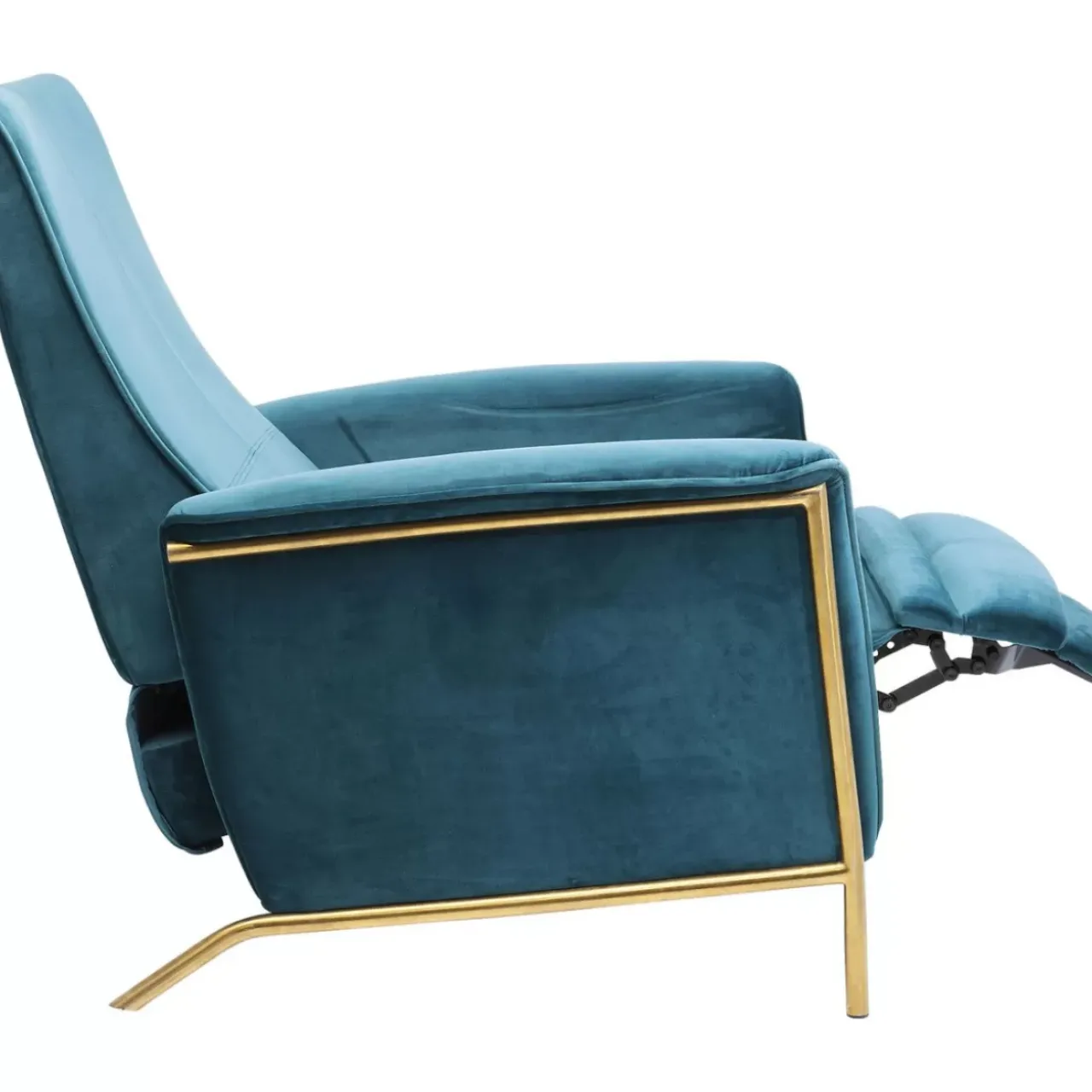 KARE Design Sessel-Relaxsessel Lazy Velvet Blau