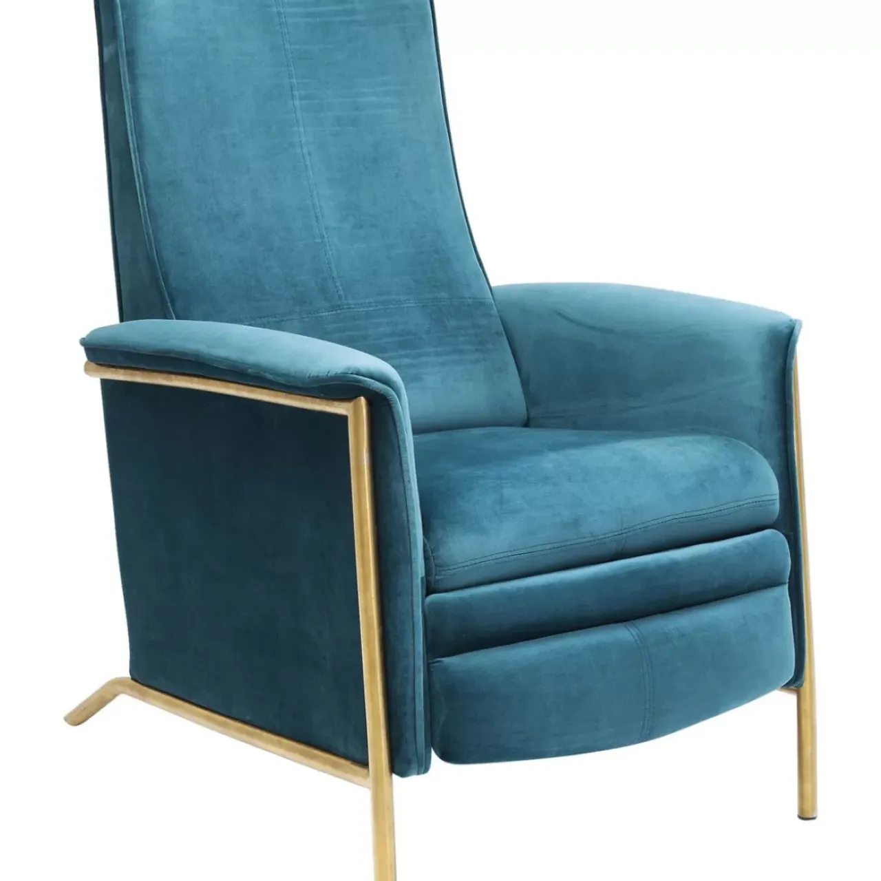 KARE Design Sessel-Relaxsessel Lazy Velvet Blau